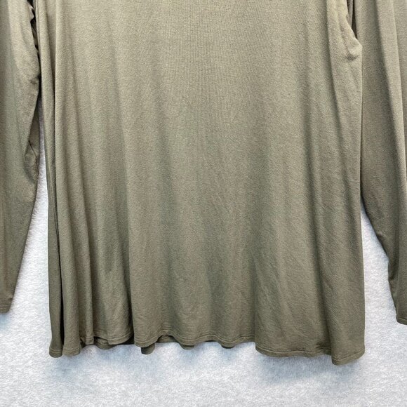 Eileen Fisher System Viscose Jersey Top Medium Lightweight Stretch Crew Neck‎ - Picture 3 of 11